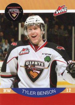 2014-15 Vancouver Giants (WHL) #NNO Tyler Benson Front
