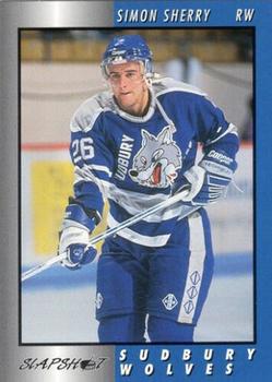 1994-95 Slapshot Sudbury Wolves (OHL) #19 Simon Sherry Front