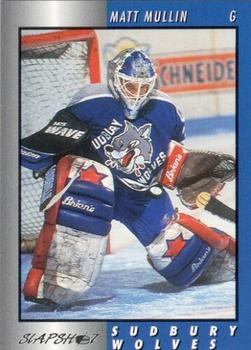 1994-95 Slapshot Sudbury Wolves (OHL) #21 Matt Mullin Front