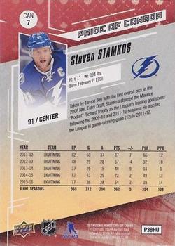 2017 Upper Deck National Hockey Card Day Canada #CAN7 Steven Stamkos Back