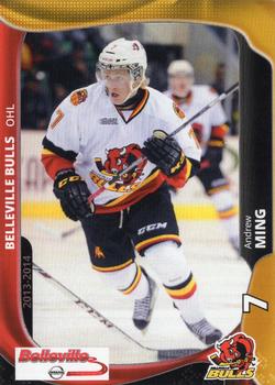 2013-14 Extreme Belleville Bulls (OHL) #6 Andrew Ming Front