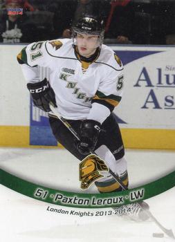 2013-14 Choice London Knights (OHL) #10 Paxton Leroux Front