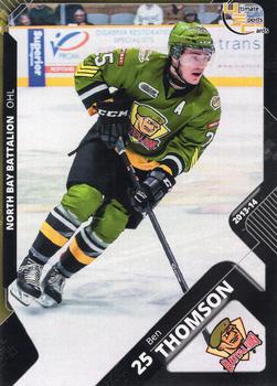 2013-14 Extreme North Bay Battalion (OHL) #21 Ben Thomson Front