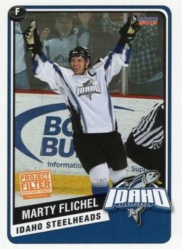 2013-14 Choice Idaho Steelheads (ECHL) 20 Greats #8 Marty Flichel Front