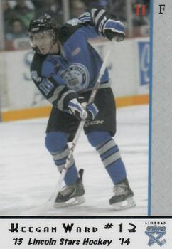 2013-14 Lincoln Stars (USHL) Series 2 #38 Keegan Ward Front