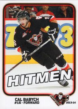 2013-14 Calgary Hitmen (WHL) #NNO Cal Babych Front