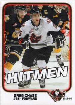 2013-14 Calgary Hitmen (WHL) #NNO Greg Chase Front