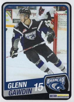 2013-14 Swift Current Broncos (WHL) #5 Glenn Gawdin Front