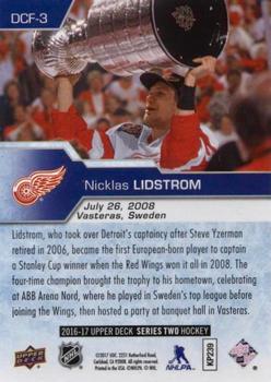 2016-17 Upper Deck - Day with the Cup Flashbacks #DCF-3 Nicklas Lidstrom Back