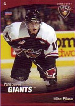 2007-08 Choice Vancouver Giants (WHL) #17 Mike Piluso Front