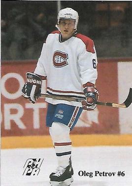 1992-93 Fredericton Canadiens (AHL) #NNO Oleg Petrov Front