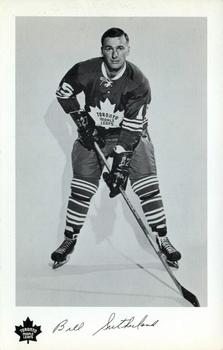 1968-69 Toronto Maple Leafs #NNO Bill Sutherland Front