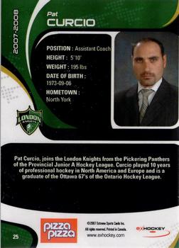 2007-08 Extreme London Knights (OHL) #25 Pat Curcio Back