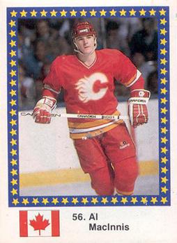 1989 Semic Hockey VM/Jaakiekon MM (Swedish/Finnish) Stickers #56 Al MacInnis Front