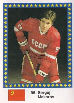 1989 Semic Hockey VM/Jaakiekon MM (Swedish/Finnish) Stickers #96 Sergei Makarov Front