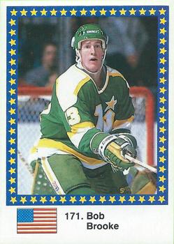 1989 Semic Hockey VM/Jaakiekon MM (Swedish/Finnish) Stickers #171 Bob Brooke Front