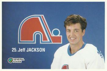 1989-90 General Foods Quebec Nordiques #NNO Jeff Jackson Front