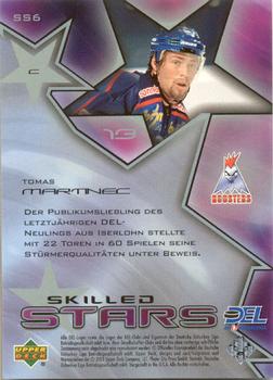 2001-02 Upper Deck DEL (German) - Skilled Stars #SS6 Tomas Martinec Back