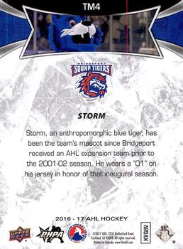 2016-17 Upper Deck AHL - Team Mascots #TM4 Storm Back