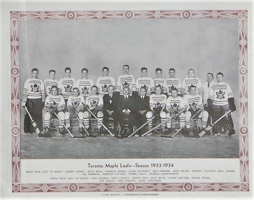 1933-34 CCM Photos (Brown Border) #NNO Toronto Maple Leafs Front