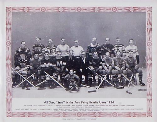 1933-34 CCM Photos (Brown Border) #NNO NHL All-Star Game Front