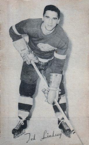 1948-52 Exhibits Canadian #NNO Ted Lindsay Front