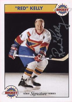 1994-95 Zellers Masters of Hockey - Signature Series Yellow #NNO Red Kelly Front