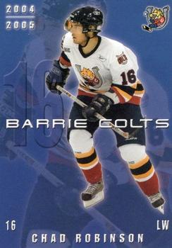 2004-05 Colts & Cops Barrie Colts (OHL) #NNO Chad Robinson Front