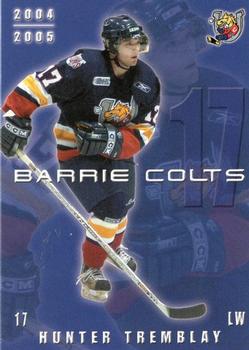 2004-05 Colts & Cops Barrie Colts (OHL) #NNO Hunter Tremblay Front