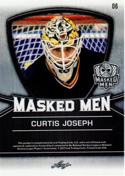 2017 Leaf Masked Men - Masked Men Metal #06 Curtis Joseph Back