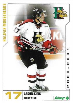 2000-01 Halifax Mooseheads (QMJHL) #NNO Jason King Front
