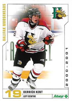 2000-01 Halifax Mooseheads (QMJHL) #NNO Derrick Kent Front
