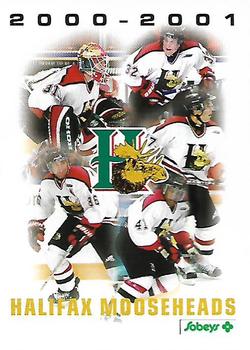 2000-01 Halifax Mooseheads (QMJHL) #NNO Header / Checklist Front