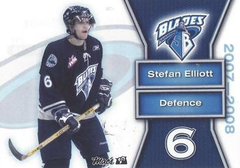 2007-08 Sobey's Saskatoon Blades (WHL) #NNO Stefan Elliott Front