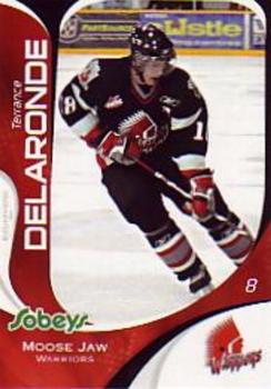 2007-08 Extreme Moose Jaw Warriors (WHL) #NNO Terrance Delaronde Front
