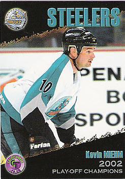 2001-02 Cardtraders Sheffield Steelers (BISL) #16 Kevin Miehm Front