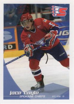2007-08 Grandstand Spokane Chiefs (WHL) #NNO Jace Coyle Front