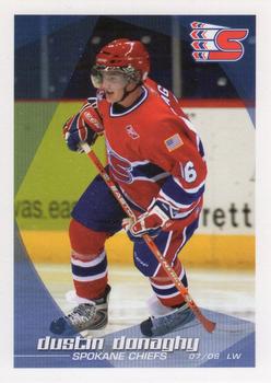 2007-08 Grandstand Spokane Chiefs (WHL) #NNO Dustin Donaghy Front