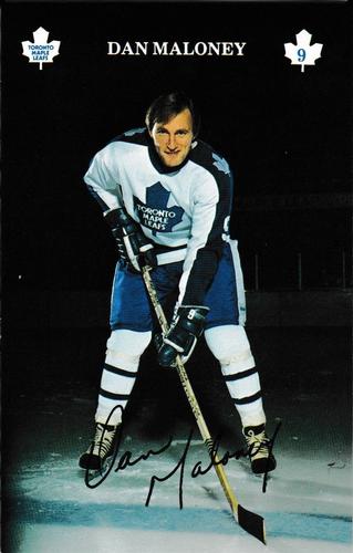1981-82 Toronto Maple Leafs Postcards #NNO Dan Maloney Front
