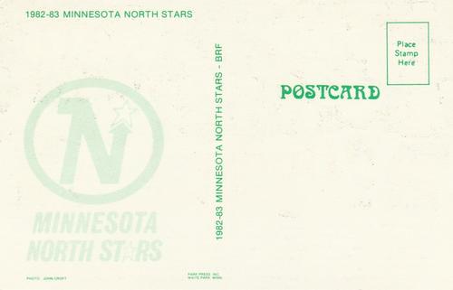 1982-83 Minnesota North Stars Postcards #NNO North Stars Team Photo Back