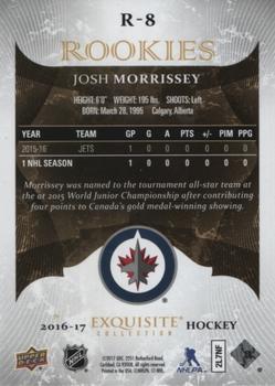 2016-17 Upper Deck Ice - 2016-17 Upper Deck Exquisite Collection Rookies Spectrum #R-8 Josh Morrissey Back