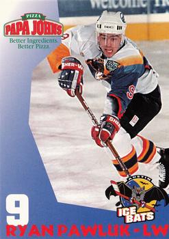 1997-98 Papa John's Austin Ice Bats (WPHL) #NNO Ryan Pawluk Front