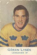 1958-59 Alfa Ishockey (Swedish) #652 Goran Lysen Front