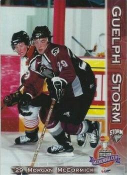 2001-02 M&T Printing Guelph Storm (OHL) Memorial Cup #21 Morgan McCormick Front