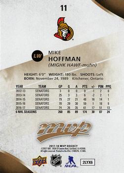2017-18 Upper Deck MVP #11 Mike Hoffman Back