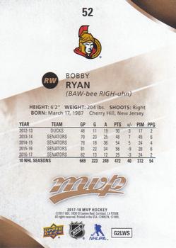 2017-18 Upper Deck MVP #52 Bobby Ryan Back