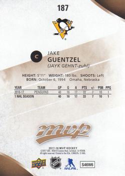 2017-18 Upper Deck MVP #187 Jake Guentzel Back