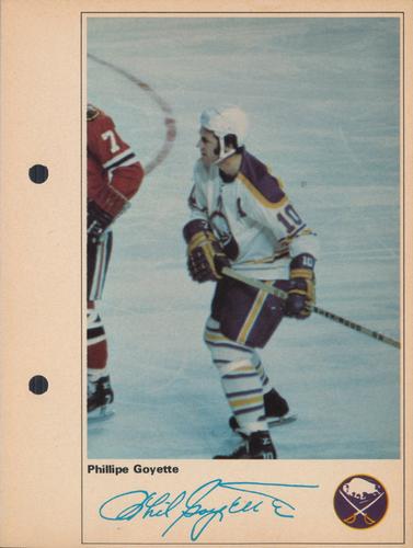 1971-72 Toronto Sun NHL Action Players #NNO Phillipe Goyette Front