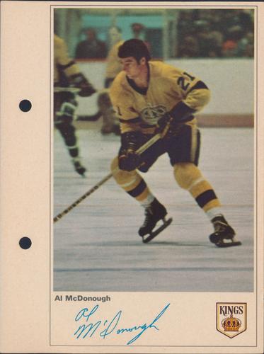 1971-72 Toronto Sun NHL Action Players #NNO Al McDonough Front