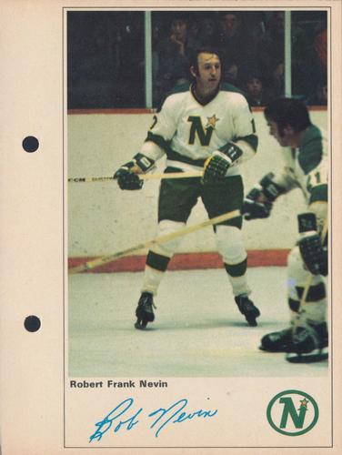 1971-72 Toronto Sun NHL Action Players #NNO Robert Frank Nevin Front